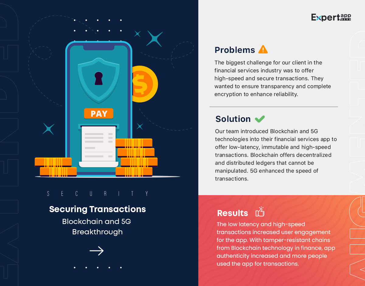 Case Study Case Study Securing Transactions: Blockchain and 5G Breakthrough