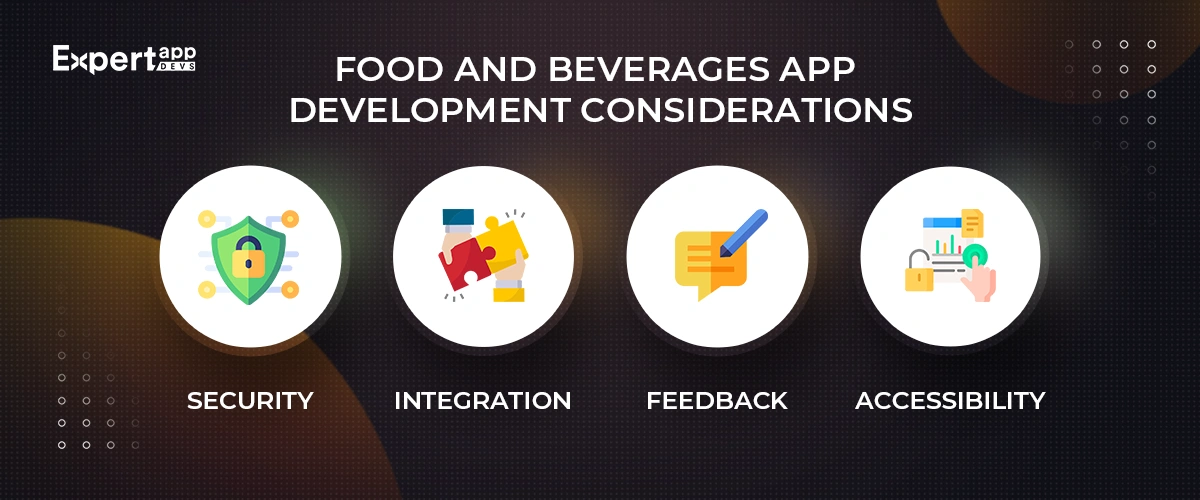 Food and Beverages App Development Considerations