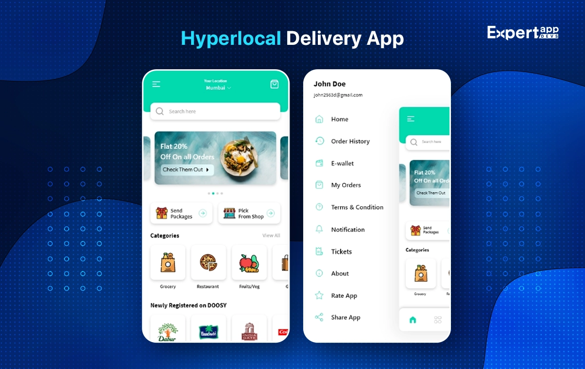 Hyperlocal Delivery App