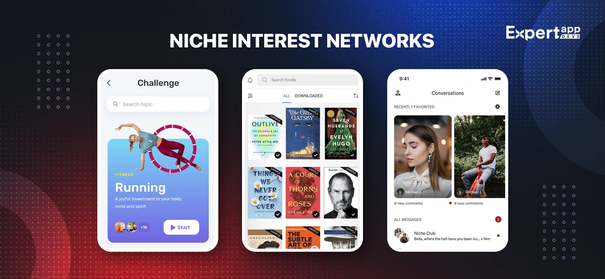Niche Interest Networks App Concept
