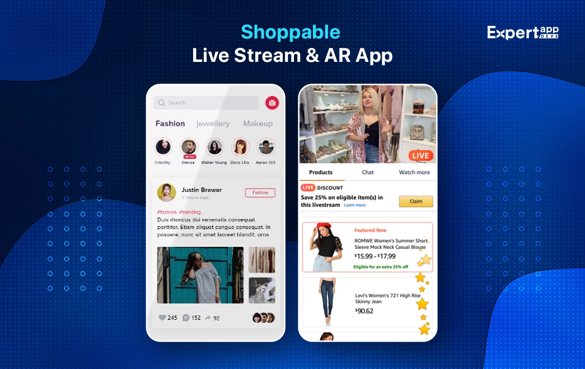 Shoppable Live Stream & AR App