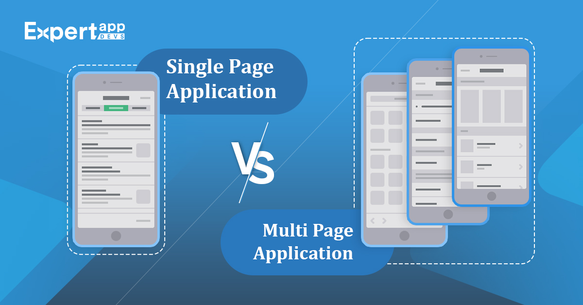 single page application vs multipage app