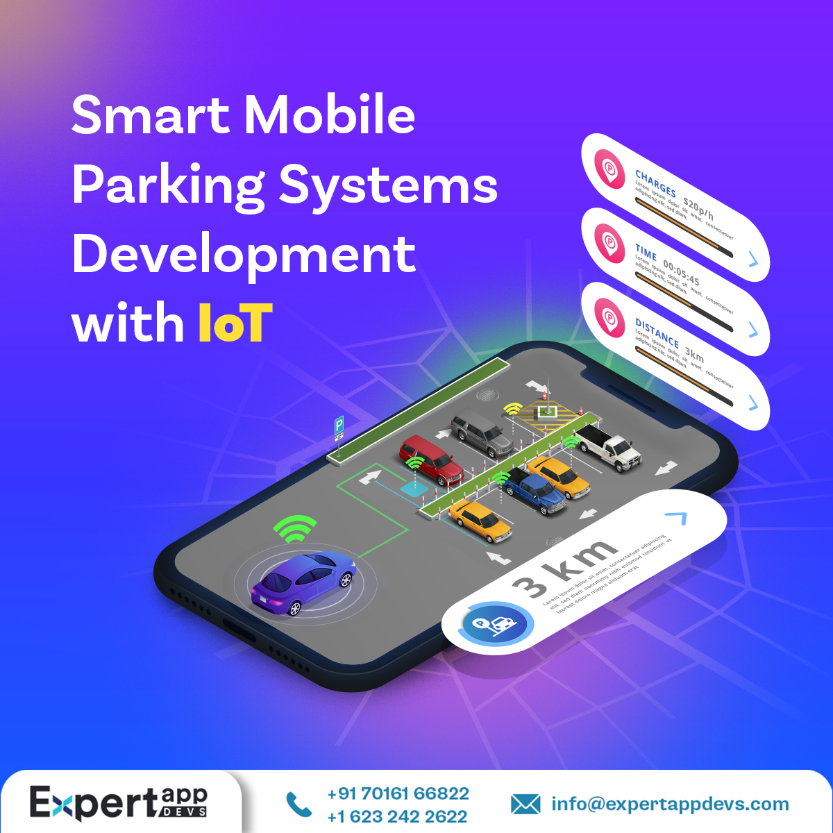 smart mobile parking systems development with iot