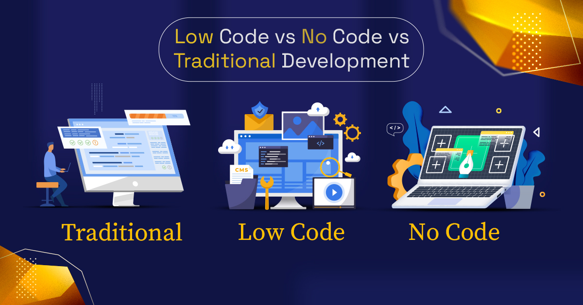 low code vs no code vs traditional development