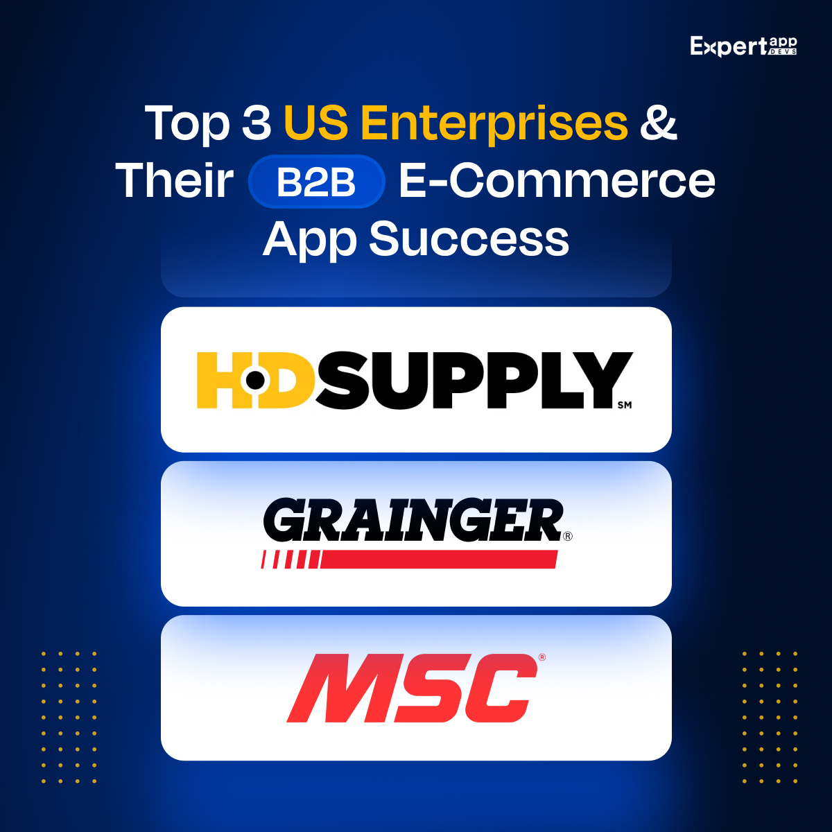us enterprises and their b2b ecommerce app success
