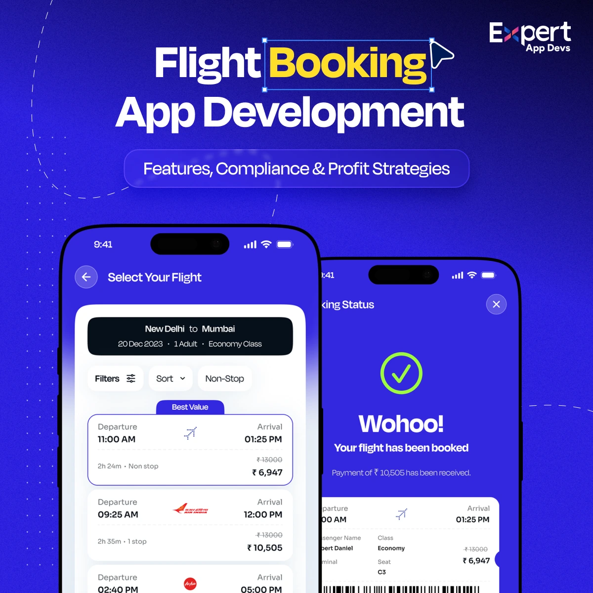flight booking app development
