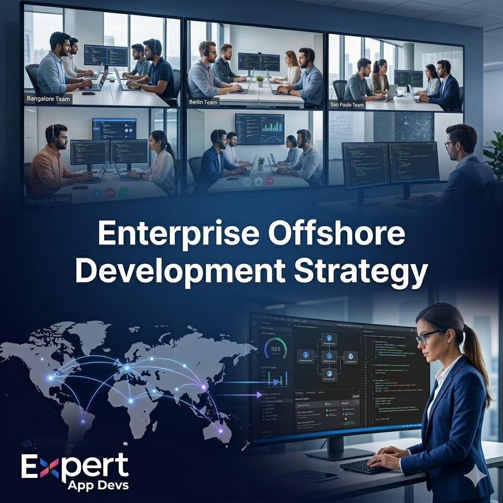 Enterprise leaders managing offshore development teams Strategy through global collaboration