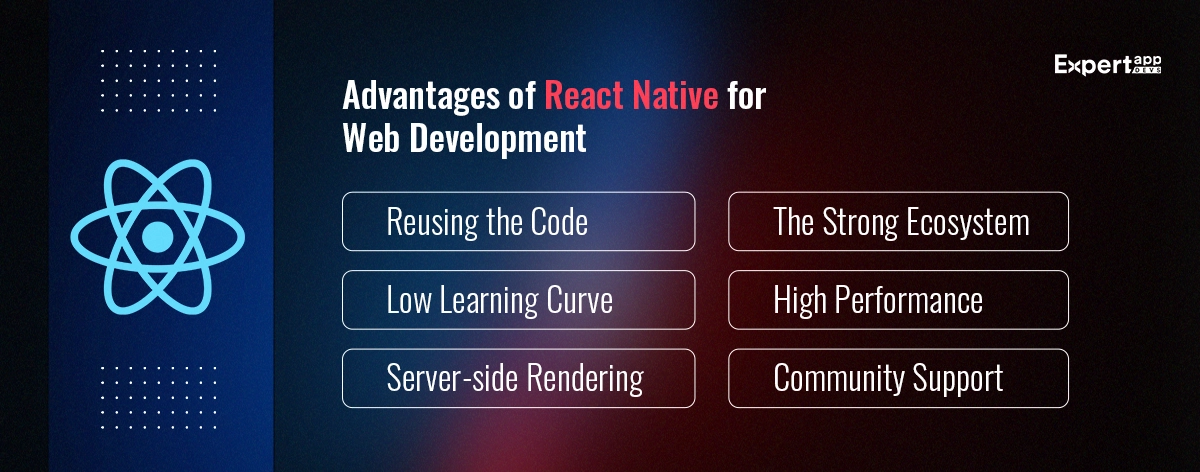 advantages of react native for web development