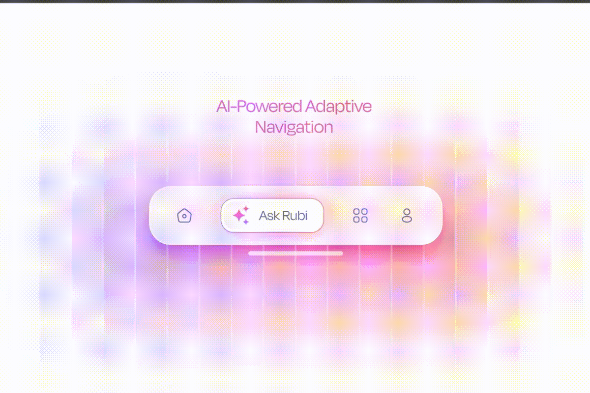ai powered adaptive navigation bar for mobile app