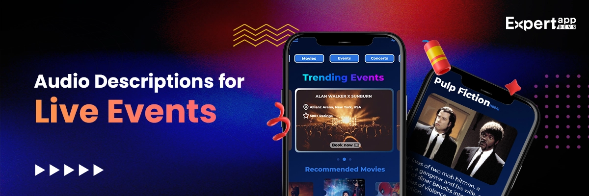 audio descriptions for live events app development