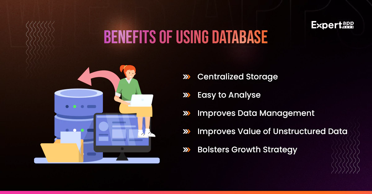 benefits of using database for web app