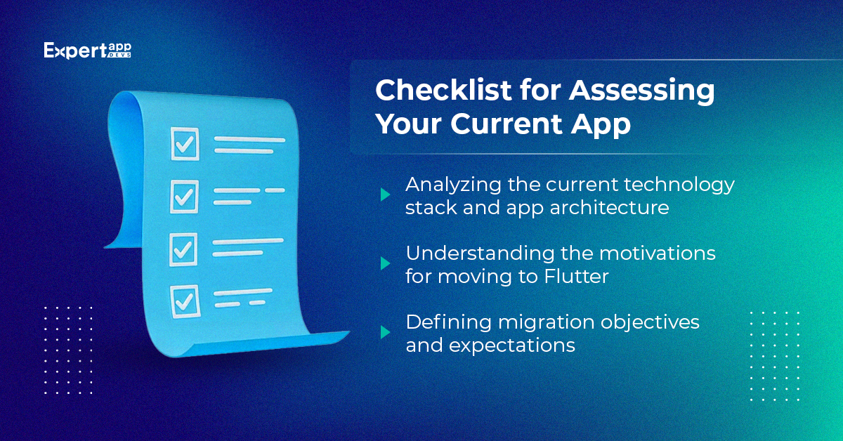 checklist for assessing your current app