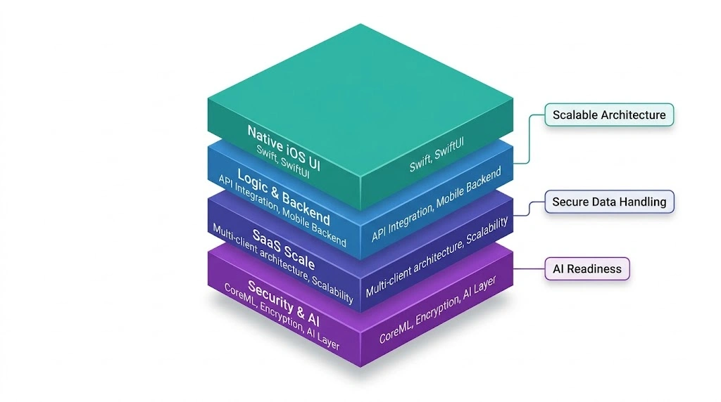 iOS app development architecture using Swift SwiftUI API integration and scalable SaaS backend systems iOS app development architecture using Swift SwiftUI API integration and scalable SaaS backend systems