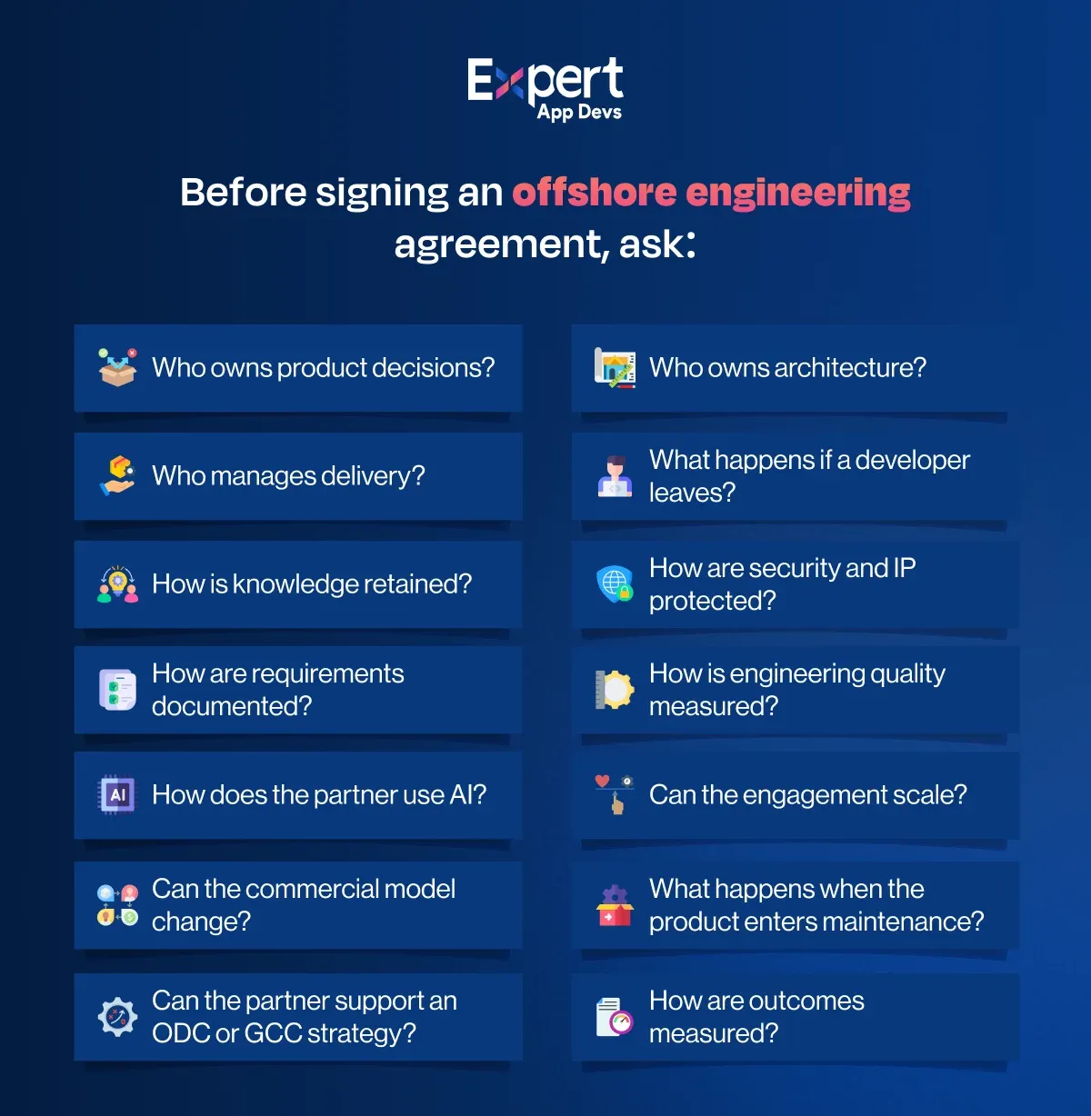 Guide for selecting an offshore engineering model based on business needs