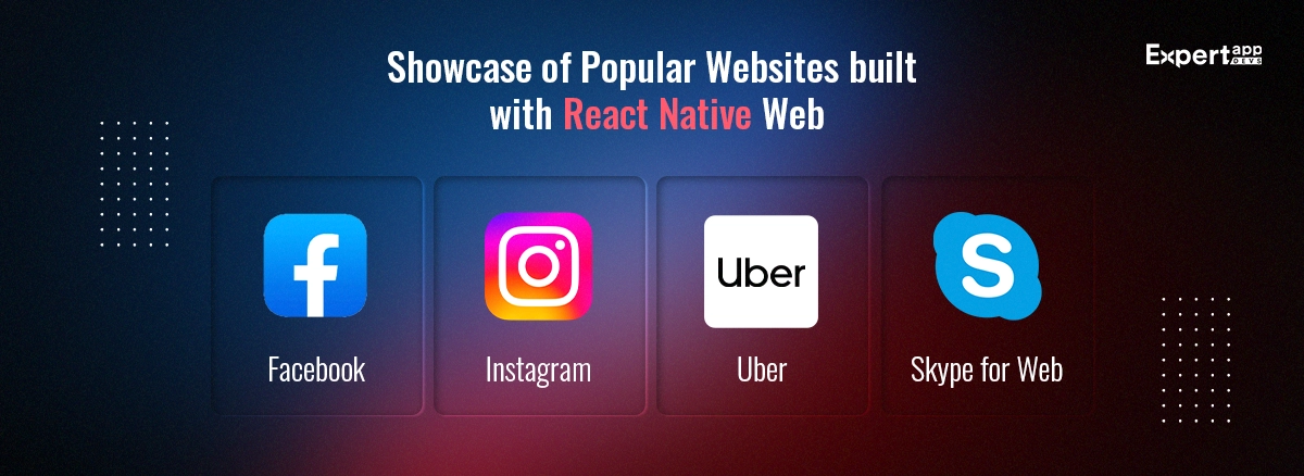 showcase of popular websites built with react native web