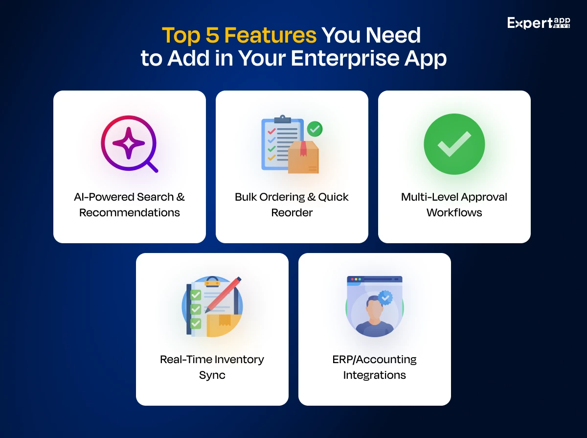 Top Features You Need to Add in Your US based Enterprise App