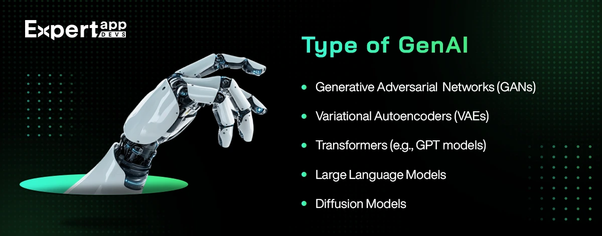 types of gen ai