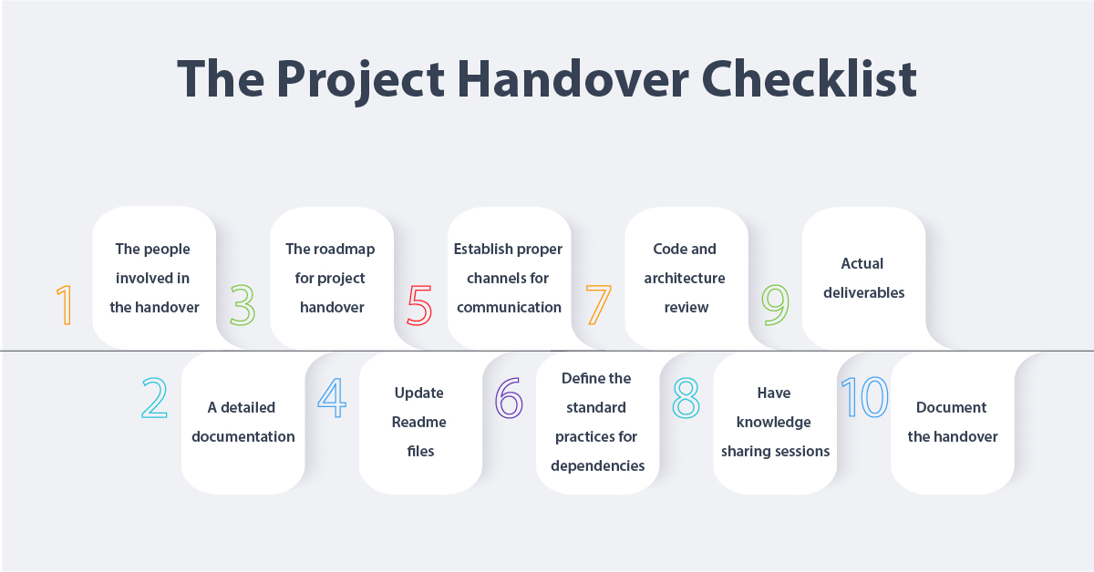application handover checklist