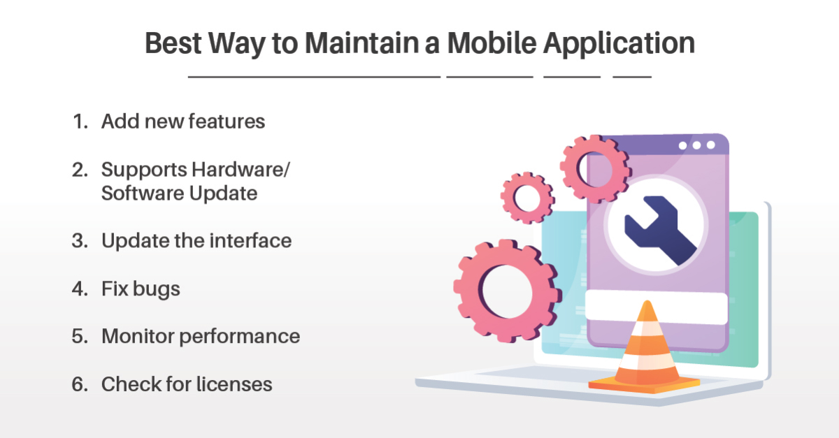 how to maintain the mobile app