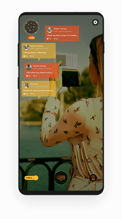 Augmented Reality Social Application Augmented Reality Social Application