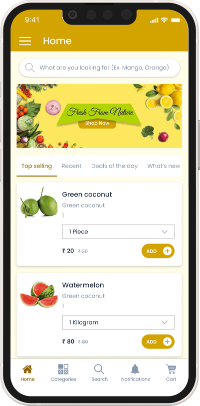 grocery delivery app solution