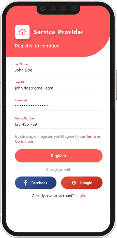 service provider app service provider app