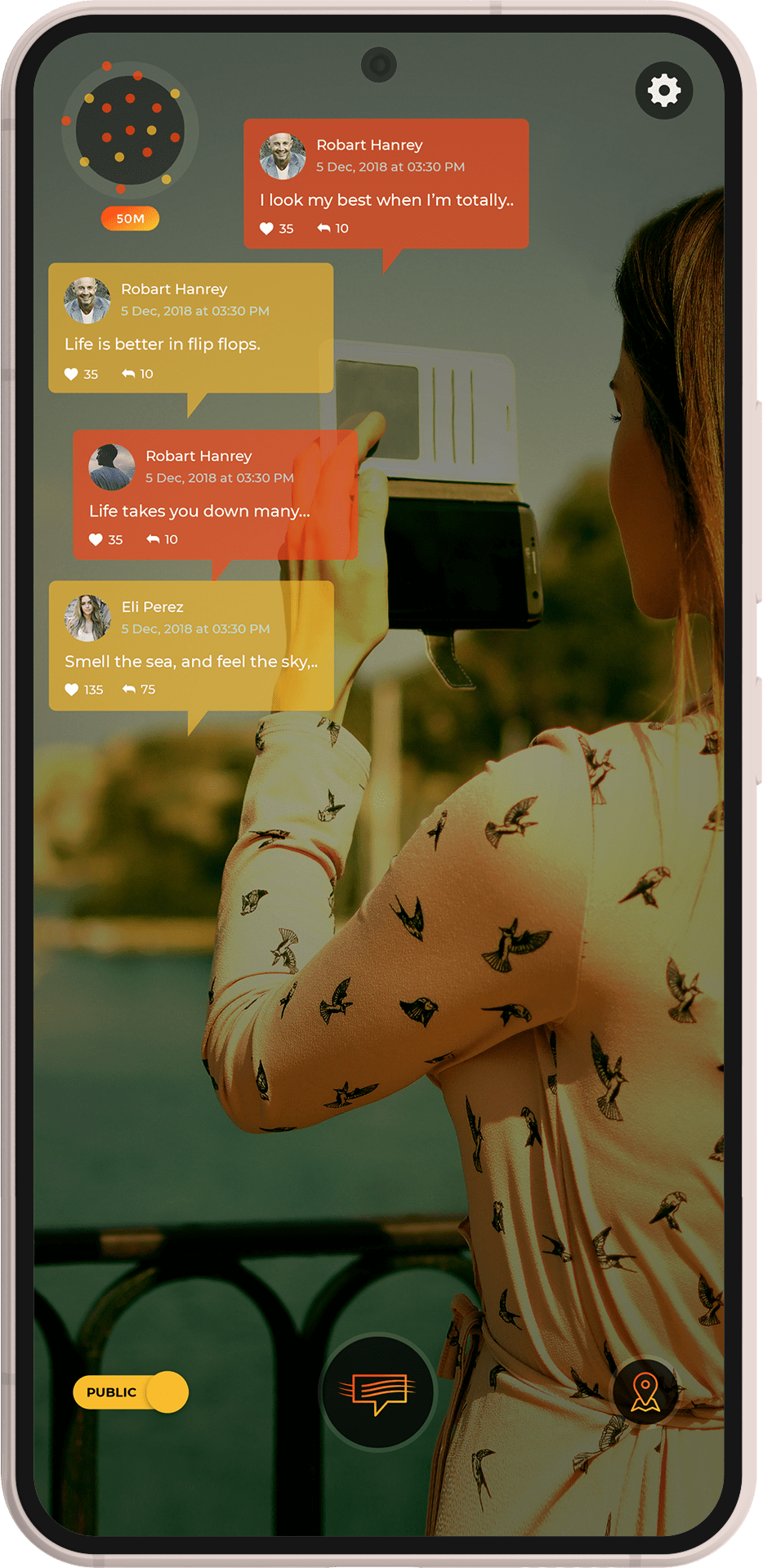 Augmented Reality Social Application Augmented Reality Social Application