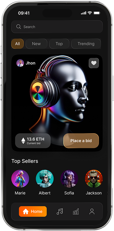nft marketplace app for music creators and digital collectibles