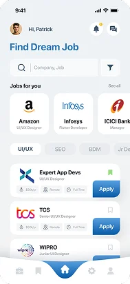 Job portal app development with advanced search, user profiles, and real-time job matching