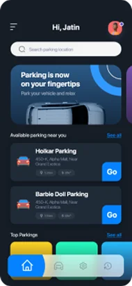 IoT parking app solution with real-time slot tracking and smart city integration