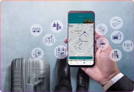 AI-driven travel assistant app offering personalized recommendations, trip planning, and instant support