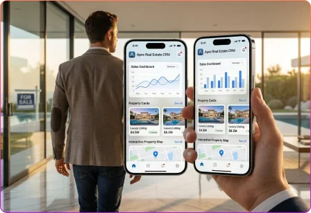 Custom real estate software development services for property marketplaces, brokers, and real estate businesses