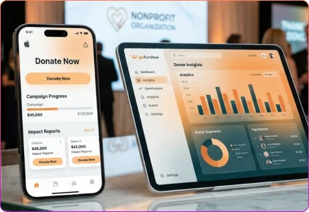 Secure donation management system for charities with payment processing and contribution tracking