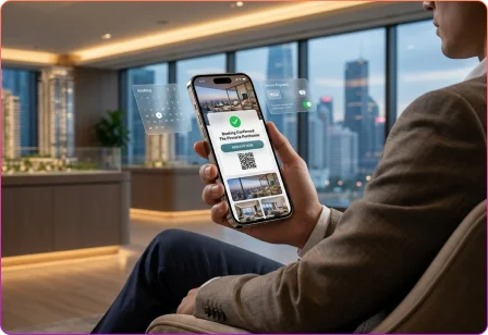 Online property reservation and booking feature for real estate mobile applications
