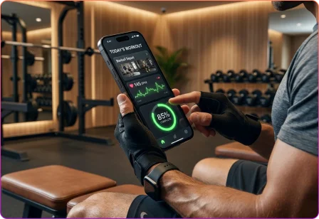 Personal trainer mobile app with customized workout plans, virtual coaching, and progress tracking
