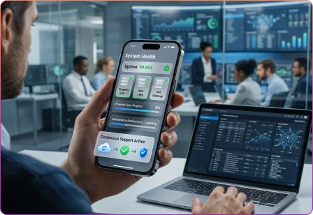 Ongoing support and maintenance services for real estate mobile applications to ensure security and performance