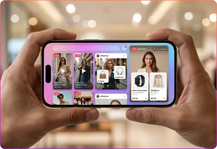 Social commerce mobile application enabling users to discover, share, and purchase products directly through social media channels