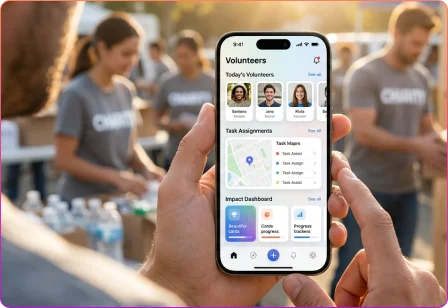Volunteer coordination app for task assignment, scheduling, and event management