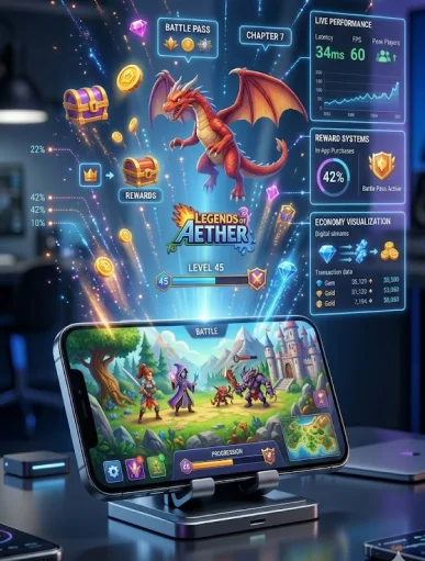 Cross-platform mobile game development for Android, iOS, tablets, and multiple gaming devices using modern frameworks