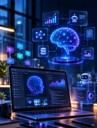 AI and data engineers working on machine learning and data integration solutions