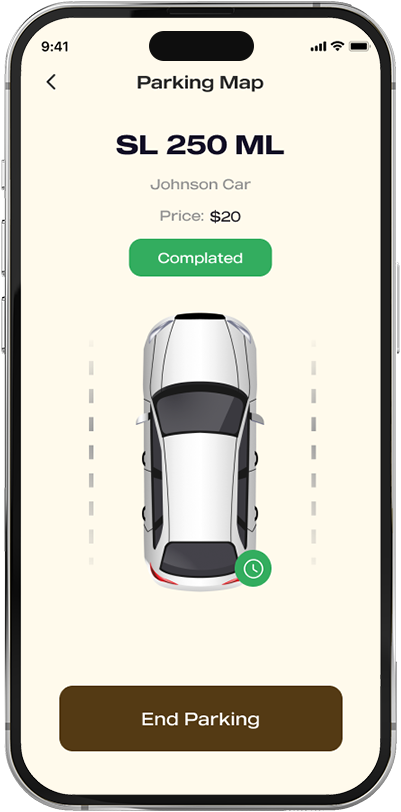 secure parking finding app