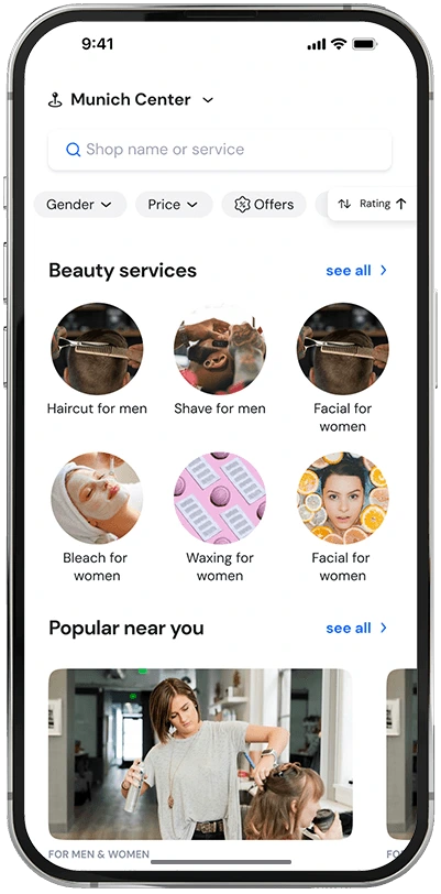 beauty salon pos development