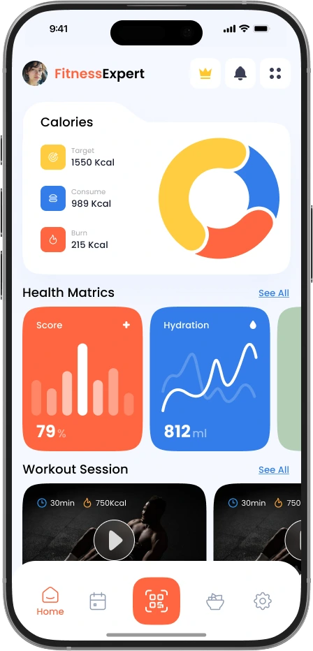 scan meal and get all ai based meal details with white label fitness nutrition app