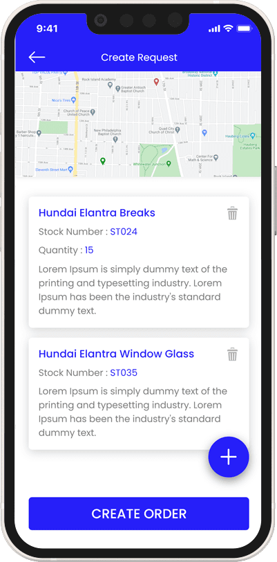 Inventory Management and Delivery Service Application
