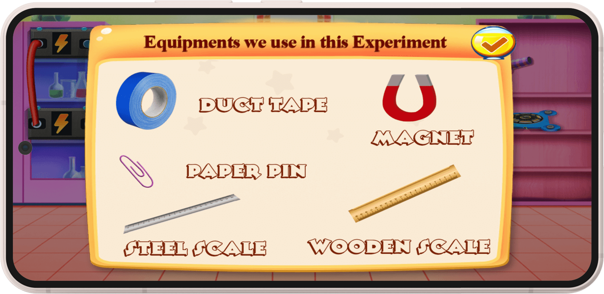 Science Experiment Lab Game Application