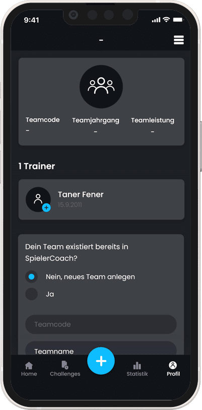 Coach and Player Training App