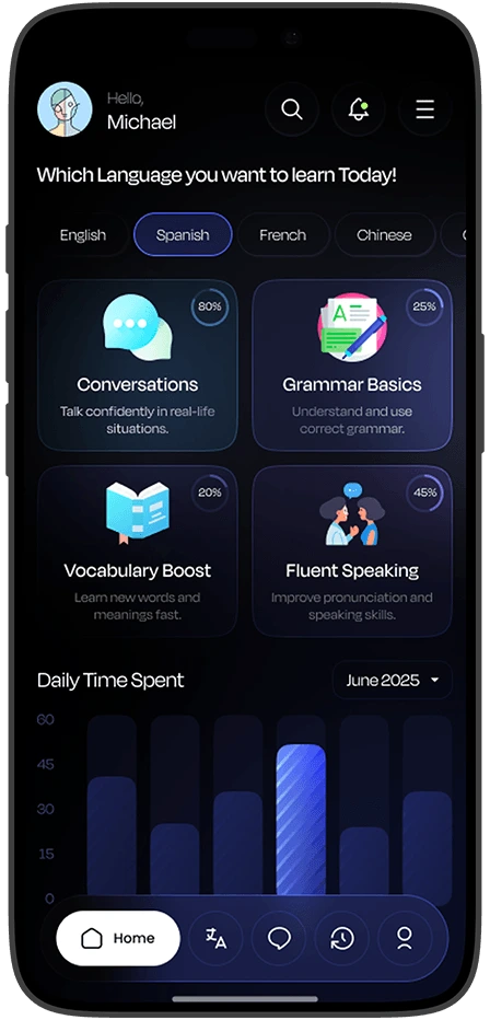 AI-Based Language Learning App