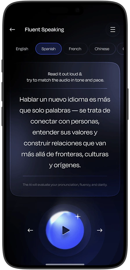 AI-Based Language Learning App